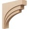 Ekena Millwork 9"W x 36"D x 36"H Thin Rockford Rough Cedar Woodgrain TimberThane Corbel, Primed Tan CORUR09X36X36ROCRCPR - alternate 1